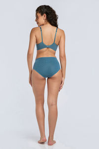 Amante Cotton Casuals Padded Non-Wired Solid T-Shirt Bra - Aegean Blue — thumbnail 6